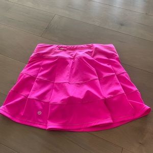 Lululemon pow pink pace rival skirt